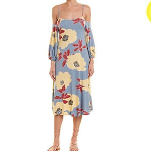 NWT Rachel Pally Cold Shoulder Midi Simone Dress